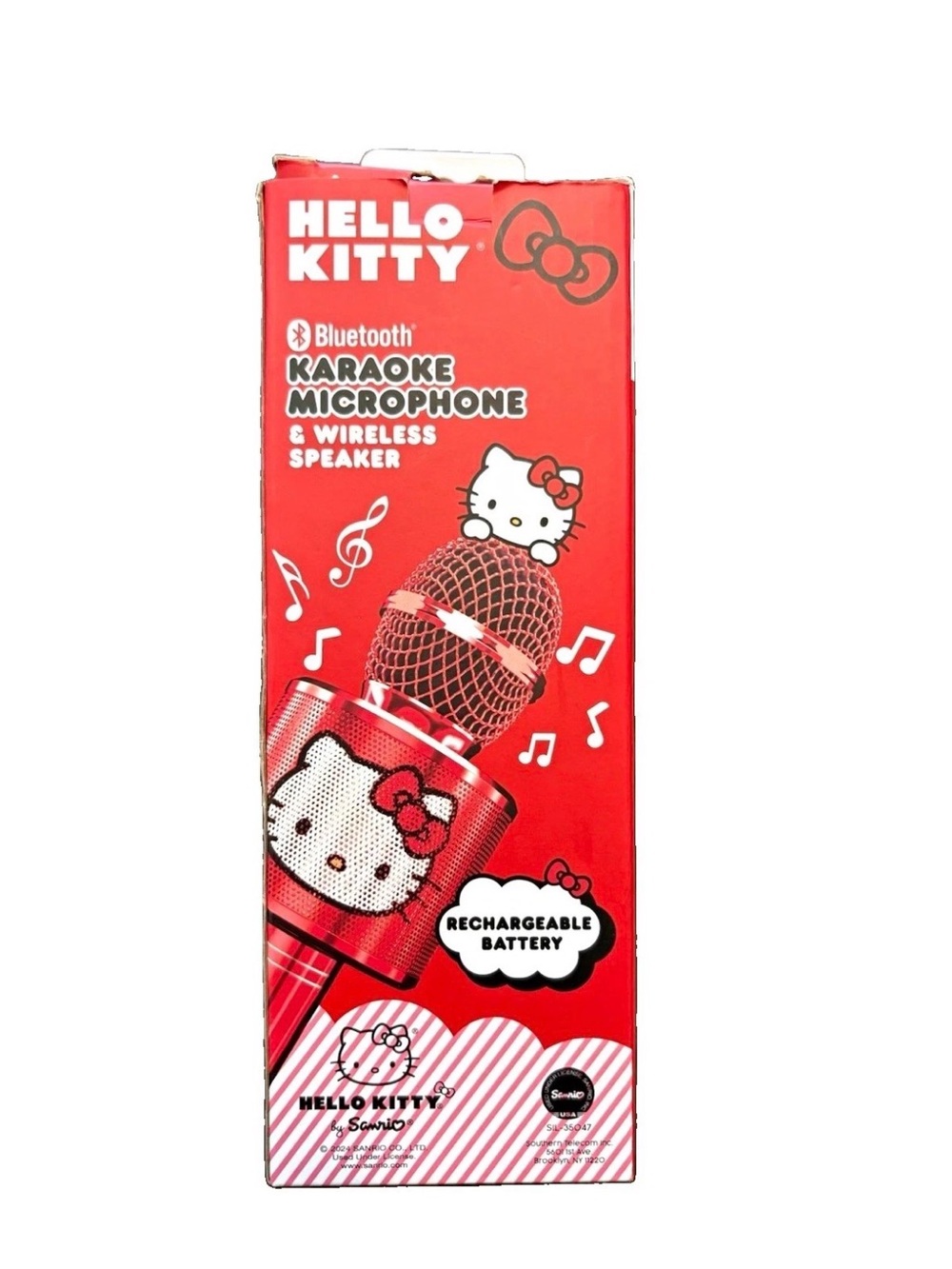 Hello Kitty Red Bluetooth Karaoke Microphone with Wireless Speaker